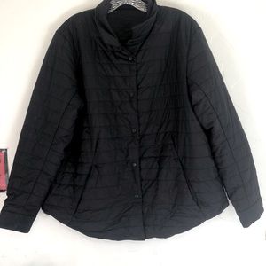 Black Lululemon reversible micro puff jacket